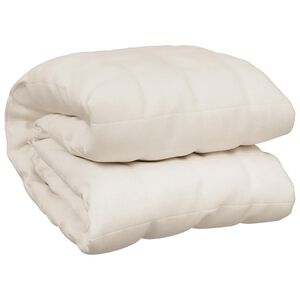 vidaXL Z&aacute;těžov&aacute; deka světle kr&eacute;mov&aacute; 220 x 235 cm 15 kg textil