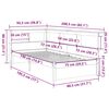 vidaXL Postel s knihovnou bez matrace bílá 75x190 cm masivní borovice