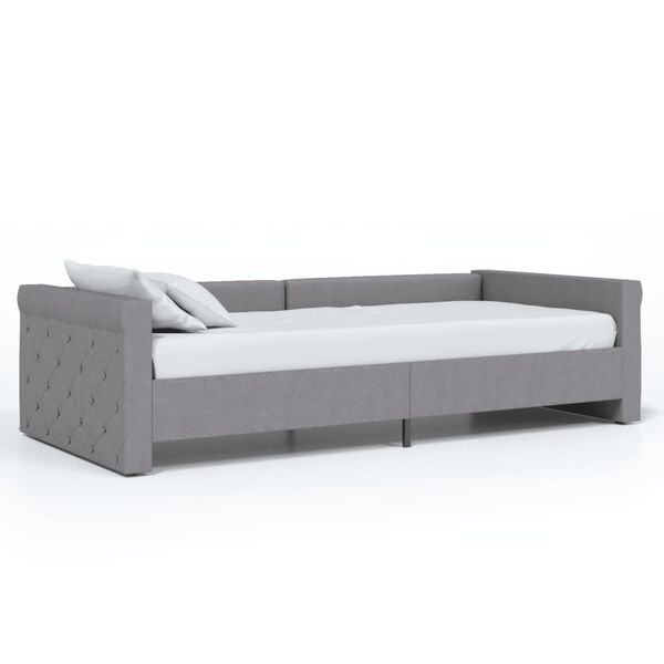 vidaXL V&aacute;lenda s USB světle &scaron;ed&aacute; textil 90 x 200 cm