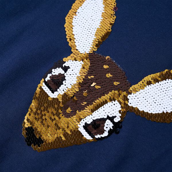 Dětsk&eacute; tričko s dlouh&yacute;m ruk&aacute;vem n&aacute;mořnicky modr&eacute; 104