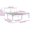 vidaXL R&aacute;m postele Voskově hněd&aacute; 160 x 200 cm Masivn&iacute; borov&eacute; dřevo
