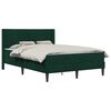 vidaXL R&aacute;m postele s matrac&iacute; s čelo Tmavě zelen&aacute; 120 x 200 cm Samet