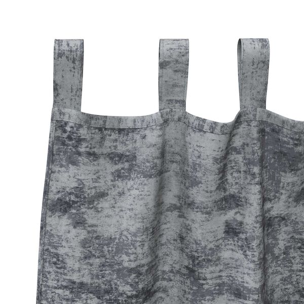 vidaXL Sametov&eacute; z&aacute;věsy 2 pcs Stř&iacute;brně &scaron;ed&aacute; 225 x 140 cm samet