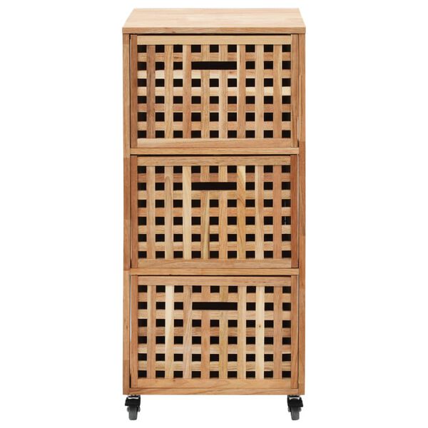 vidaXL Koupelnová skříňka 41 x 41 x 91 cm masivní ořechové dřevo