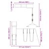 vidaXL Dětské hřiště na zahradu masivní borové dřevo