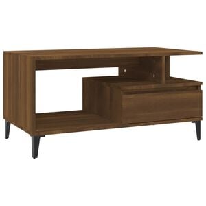 vidaXL Konferenčn&iacute; stolek hněd&yacute; dub 90x49x45 cm kompozitn&iacute; dřevo