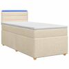 vidaXL Postel boxspring s matrac&iacute; s čelo Kr&eacute;mov&aacute; 80 x 200 cm Textil