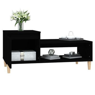 vidaXL Konferenční stolek černý 100x50x45 cm kompozitní dřevo