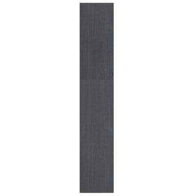 vidaXL Knihovna / dělicí stěna šedá 100x30x167,5 cm masivní borovice