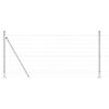 vidaXL Plot s sloupkem Stř&iacute;brn&aacute; 1 x 10 m Ocel