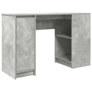 vidaXL Psac&iacute; stůl betonově &scaron;ed&yacute; 120x42x76 cm kompozitn&iacute; dřevo