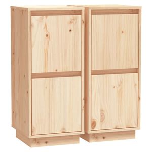 vidaXL Př&iacute;born&iacute;ky 2 ks 31,5 x 34 x 75 cm masivn&iacute; borov&eacute; dřevo