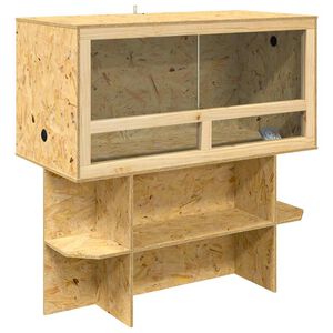 vidaXL Ter&aacute;rium Hněd&aacute; 100 x 50 x 100 cm OSB