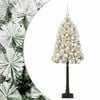 vidaXL Uměl&yacute; kloubov&yacute; v&aacute;nočn&iacute; stromeček s baňkami 120 cm 150 LED