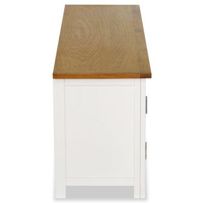 vidaXL TV stolek 120 x 35 x 48 cm masivní dubové dřevo