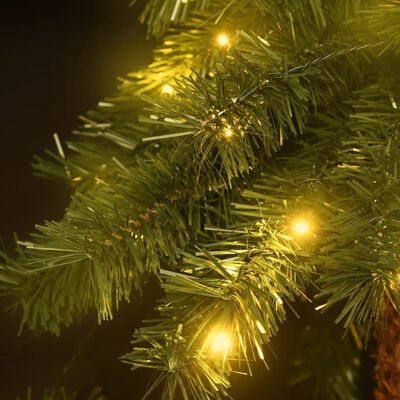 vidaXL Vánoční stromek s LED osvětlením 210 cm