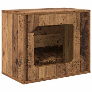 vidaXL Kočič&iacute; dům Star&eacute; dřevo 51 x 30 x 42,5 cm Kompozitn&iacute; dřevo