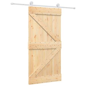 vidaXL Posuvn&eacute; dveře 100 x 210 cm Masivn&iacute; borovicov&eacute; dřevo
