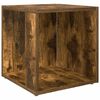 vidaXL Odkl&aacute;dac&iacute; stolek kouřov&yacute; dub 33 x 33 x 34,5 cm kompozitn&iacute; dřevo