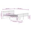 vidaXL R&aacute;m postele se 2 z&aacute;suvkami b&iacute;l&yacute; masivn&iacute; borovice 180 x 200 cm