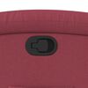 vidaXL Zvedací polohovací křeslo vínové textil