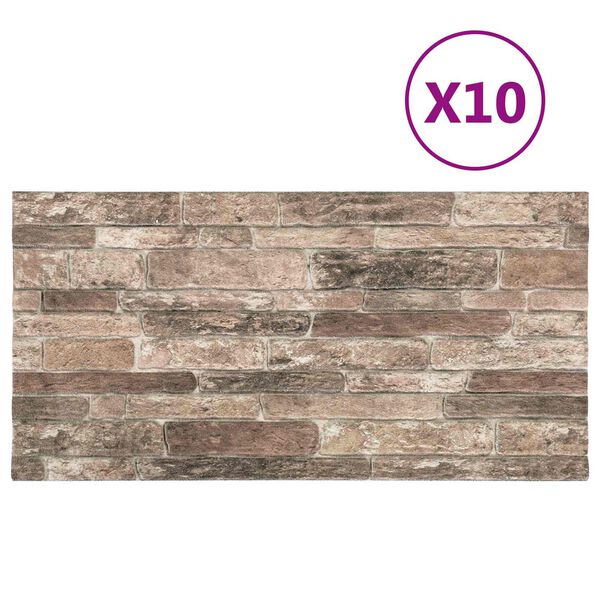 vidaXL N&aacute;stěnn&eacute; panely 10 pcs V&iacute;cebarevn&yacute; 100 x 50 cm EPS pěna