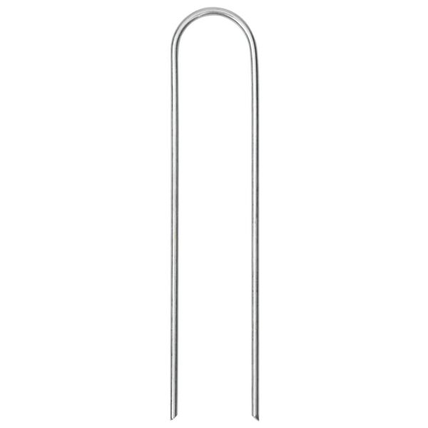 vidaXL Zemní kolíky tvaru U 25 ks 15 x 3,5 cm pozinkovaná ocel