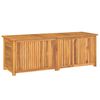 vidaXL Zahradn&iacute; &uacute;ložn&yacute; box s vložkou 150 x 50 x 55 cm masivn&iacute; teak
