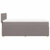 vidaXL Box spring postel s matrac&iacute; taupe 100 x 200 cm textil