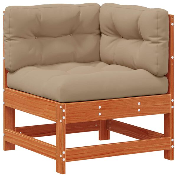 vidaXL Zahradn&iacute; lounge set 8 pcs Voskově hněd&aacute;