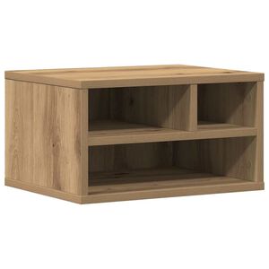 vidaXL Stojan na tisk&aacute;rnu s &uacute;loži&scaron;těm Artisanov&yacute; dub 40 x 32 x 22,5 cm