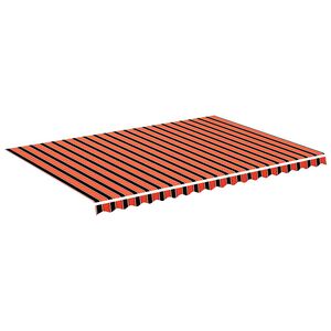 vidaXL N&aacute;hradn&iacute; plachta na mark&yacute;zu oranžovo-hněd&aacute; 500 x 350 cm polyesterov&aacute;