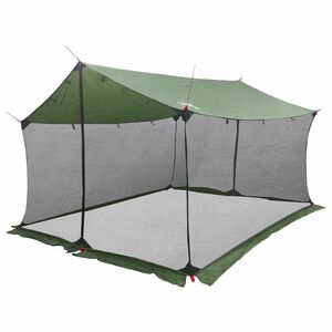 vidaXL Stanov&yacute; pl&aacute;tno s s&iacute;ťov&yacute;mi stěnami 340 x 260 x 220 cm Zelen&aacute;