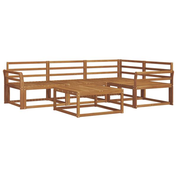 vidaXL Venkovn&iacute; pohovkov&aacute; souprava 5 pcs Př&iacute;rodn&iacute;