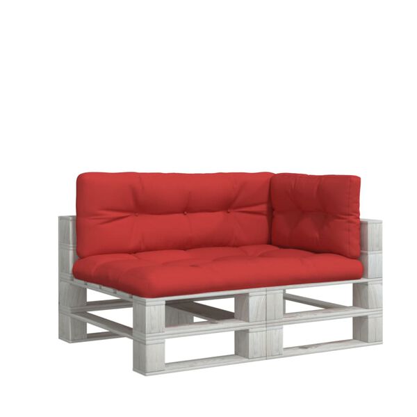 vidaXL Podu&scaron;ky na palety 3 ks červen&eacute; textil