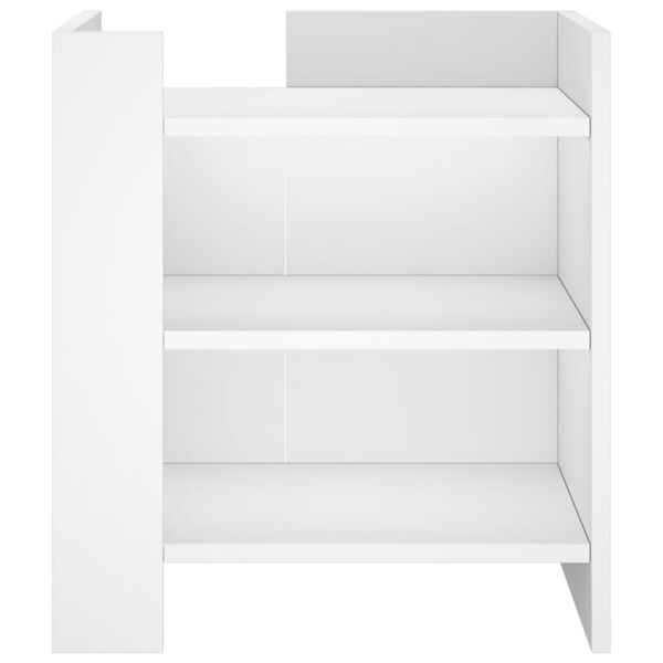 vidaXL Nočn&iacute; stolek b&iacute;l&yacute; 45 x 50 x 50 cm kompozitn&iacute; dřevo