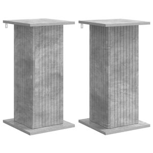 vidaXL Stojan na rostliny 2 ks Betonově &scaron;ed&aacute; 30,5 x 30 x 60,5 cm