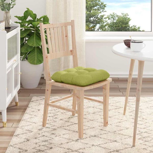 vidaXL Pol&scaron;t&aacute;ře na sedadla 4 pcs Světl&aacute; zelen&aacute; 45 x 45 x 12 cm textil