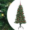 vidaXL Rohov&yacute; uměl&yacute; v&aacute;nočn&iacute; stromeček Zelen&aacute; 150 cm PVC a kov