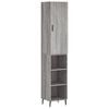vidaXL Skř&iacute;ň highboard &scaron;ed&aacute; sonoma 34,5 x 34 x 180 cm kompozitn&iacute; dřevo