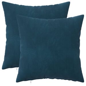 vidaXL Povlak na pol&scaron;t&aacute;ř 2 pcs HEERLEN Modr&aacute; 30 x 30 cm Samet