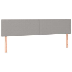 vidaXL Čela postele světle &scaron;ed&aacute; 200 x 5 x 78/88 cm l&aacute;tka