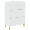 vidaXL Skř&iacute;ň se z&aacute;suvkami B&iacute;l&aacute; 66 x 34,5 x 90 cm Kompozitn&iacute; dřevo