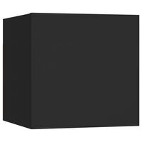 vidaXL Nástěnná TV skříňka černá 30,5 x 30 x 30 cm