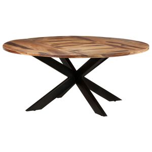 vidaXL J&iacute;deln&iacute; stůl kulat&yacute; 175 x 75 cm ak&aacute;cie s medov&yacute;m povrchem