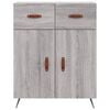 vidaXL Skř&iacute;ň highboard &scaron;ed&aacute; sonoma 69,5 x 34 x 180 cm kompozitn&iacute; dřevo