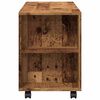 vidaXL TV skř&iacute;ňka na kolečk&aacute;ch old wood 102 x 34,5 x 43 cm kompozit