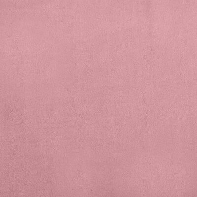 vidaXL Dětská pohovka s podnožkou růžová 100 x 50 x 30 cm samet