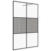vidaXL Z&aacute;stěna do průchoz&iacute; sprchy čir&eacute; ESG sklo 140 x 195 cm čern&aacute;