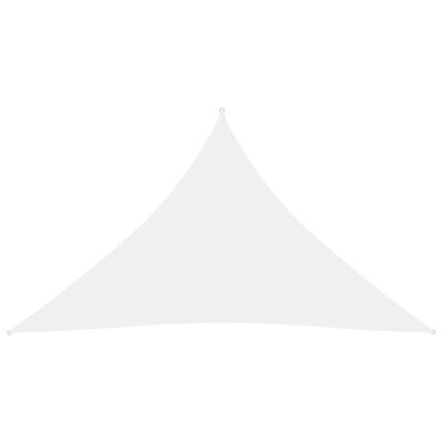 vidaXL Stínící plachta oxfordská látka trojúhelník 3 x 3 x 4,24 m bílá